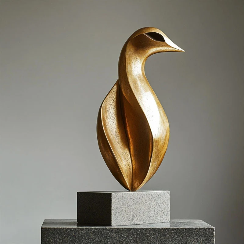 Abstrakte dekorative Vogel Skulptur