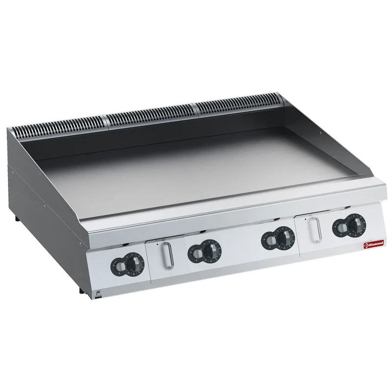 Profi Gas-Grillplatte Hartchrom , 4 Heizzonen , 120 cm, G22/PLNC12-HP