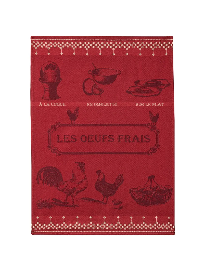 Geschirrtuch Jacquard Baumwolle 50x75 cm Fresh Eggs