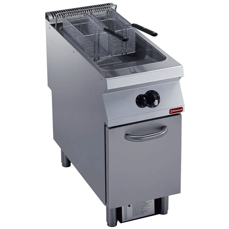 Profi Gas-Standfritteuse 23 Liter , 21 kW , mit Unterschrank, G22/F23A4-S