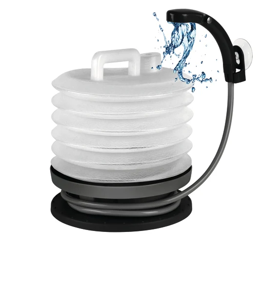 Campingdusche, faltbar, 2 l/min, inklusiv Tasche