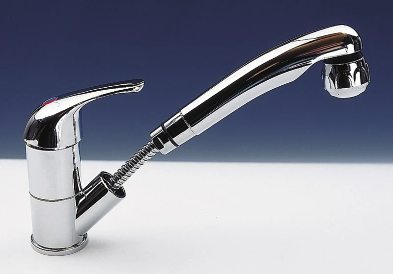 Wasserhahn, KAMA, Duettbrause, chrom