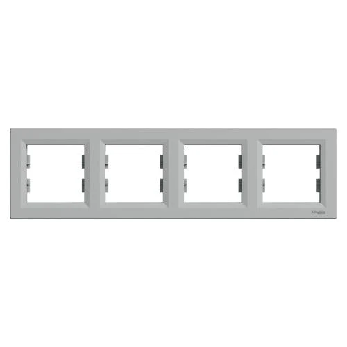 Schneider EPH5800461 Asfora Gang Cover Frame Aluminium