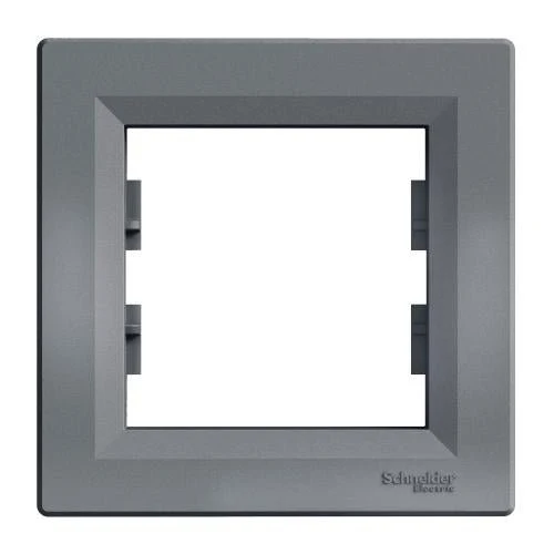 Schneider EPH5800162 Asfora 1 Gang Cover Frame Steel