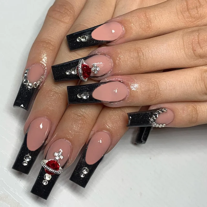 Elegantes 3D Acrylnagelkunst Set Karnz