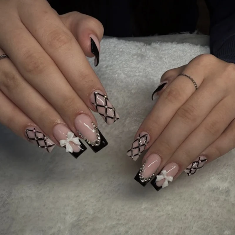 Designer Spitze Acryl Nagelkunst Karnz