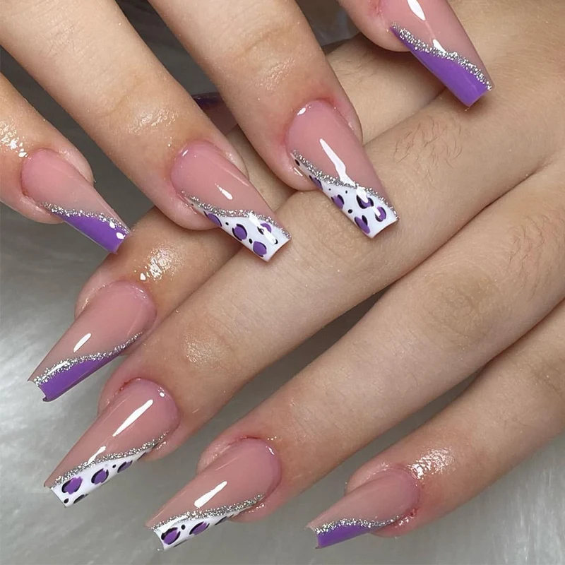 Dekorative Lange Acryl-Nagelkunst-Verlängerungen Karnz