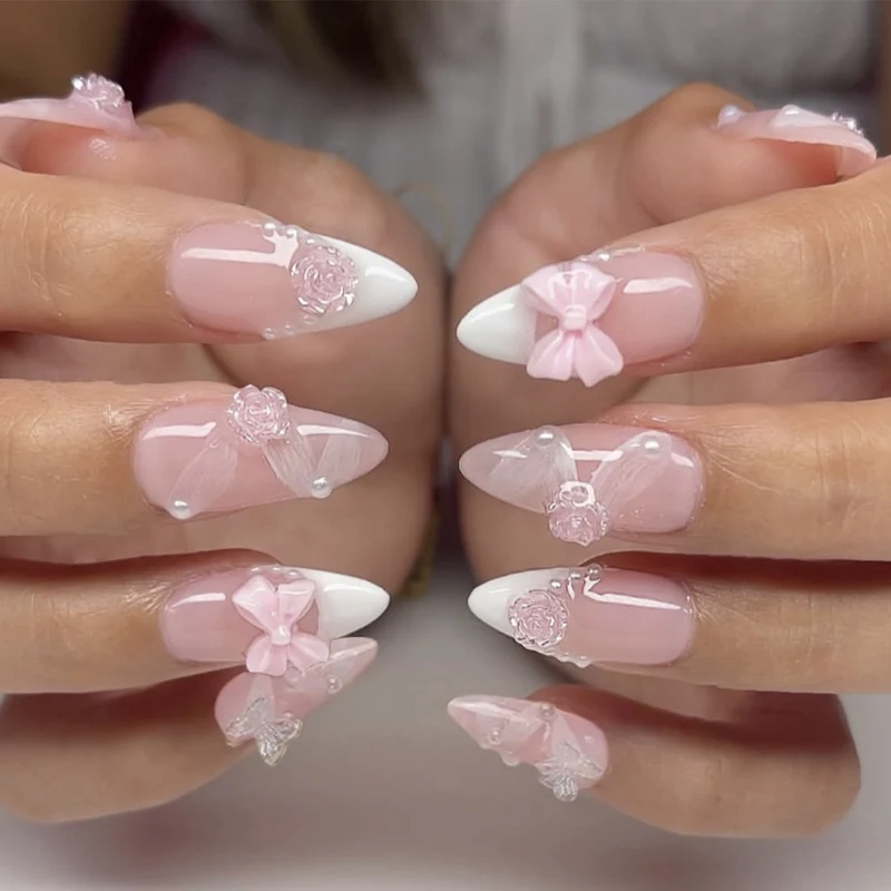 Dekorative Acryl Stiletto Nagelverlängerungen Karnz 1789713480