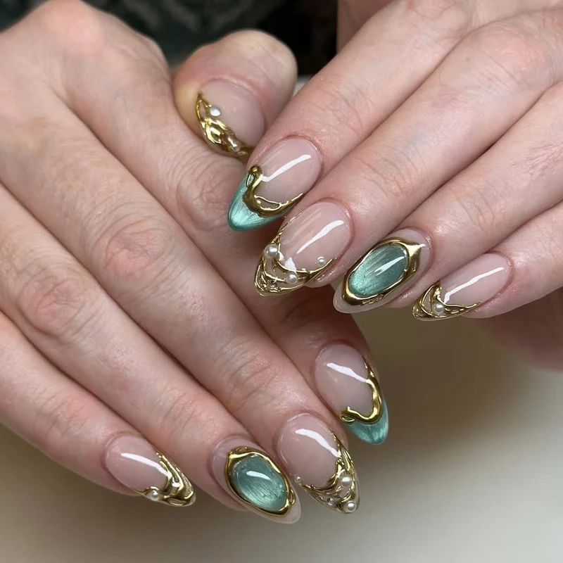 Künstlerische Gel-Nageltips Karnz