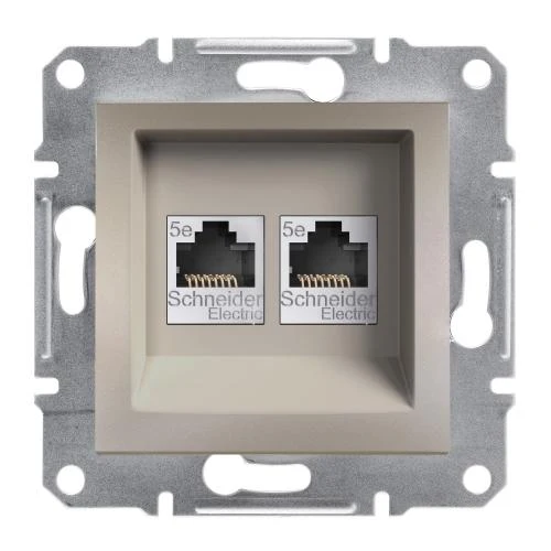 Schneider EPH4400169 Asfora RJ45 Cat.5e UTP Data Outlet Bronze