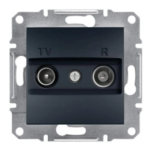 Schneider EPH3300171 Asfora TV-R IEC Male Socket Anthracite