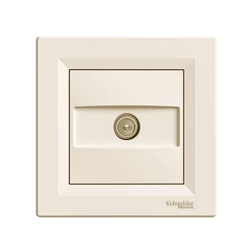 Schneider EPH3200123 Asfora TV IEC Male Ending Socket Cream
