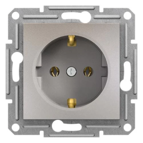 Schneider EPH2900169 Asfora Single Socket Outlet 16A 250V Bronze