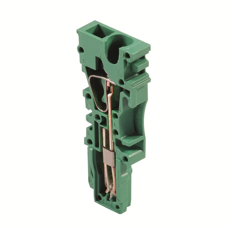 Weidmüller 1875180000 ZP 2.5/1AN GN Plug, 2.5mm² 24A, Green