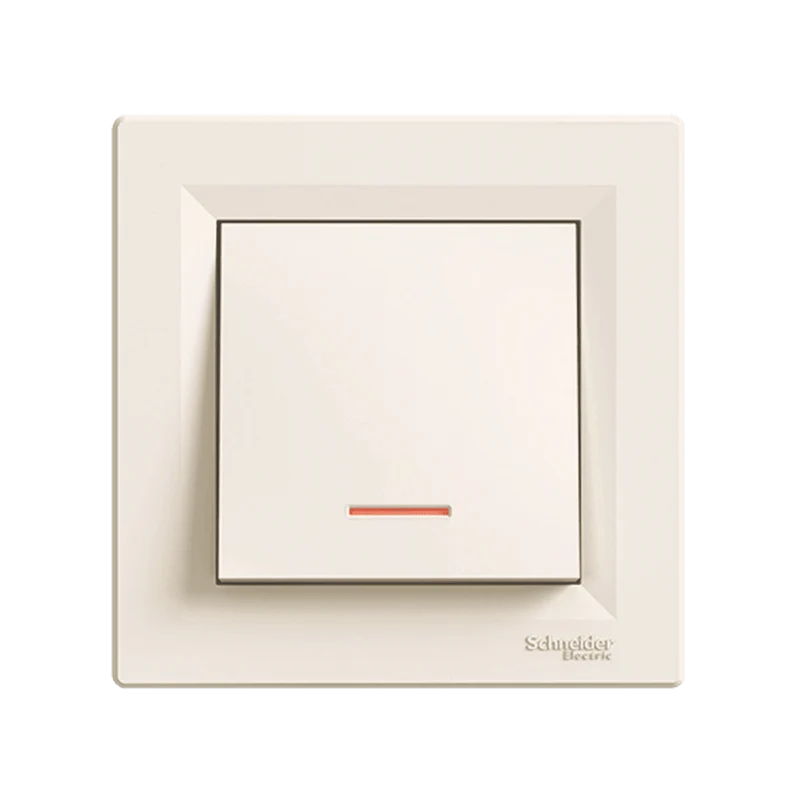 Schneider EPH1400123 Asfora Switch 10AX 250V AC Cream