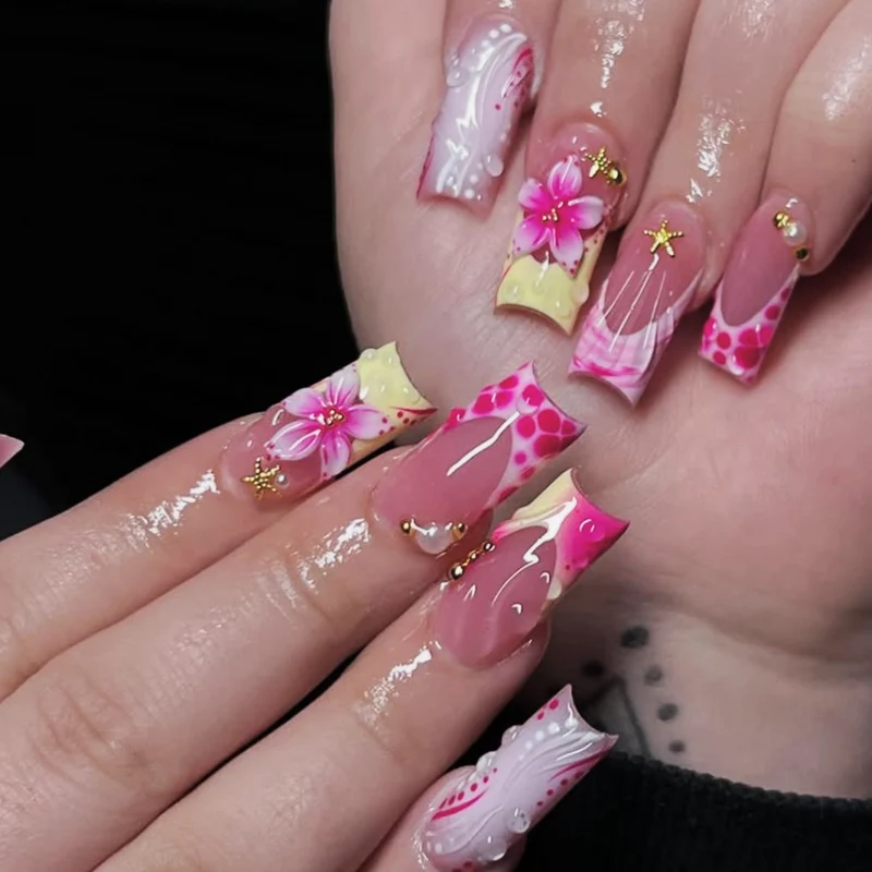 Artistic Floral Nail Art Set Karnz