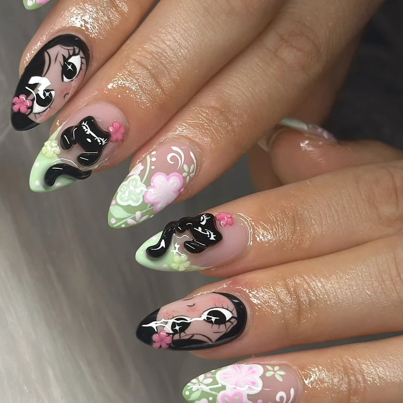 Künstlerischer Charakter Nagelkunst Karnz