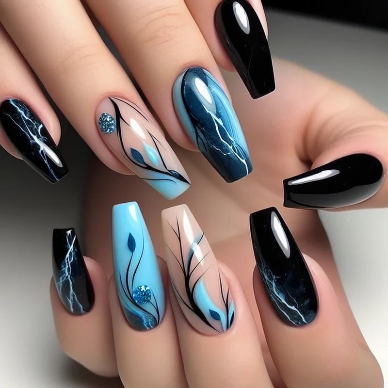 Künstlerische Acryl-Nagelkunstverlängerungen Karnz 1789713426