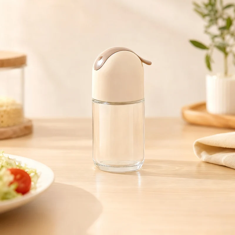 Glas-Gewürzstreuer mit Druckknopf, 100 ml