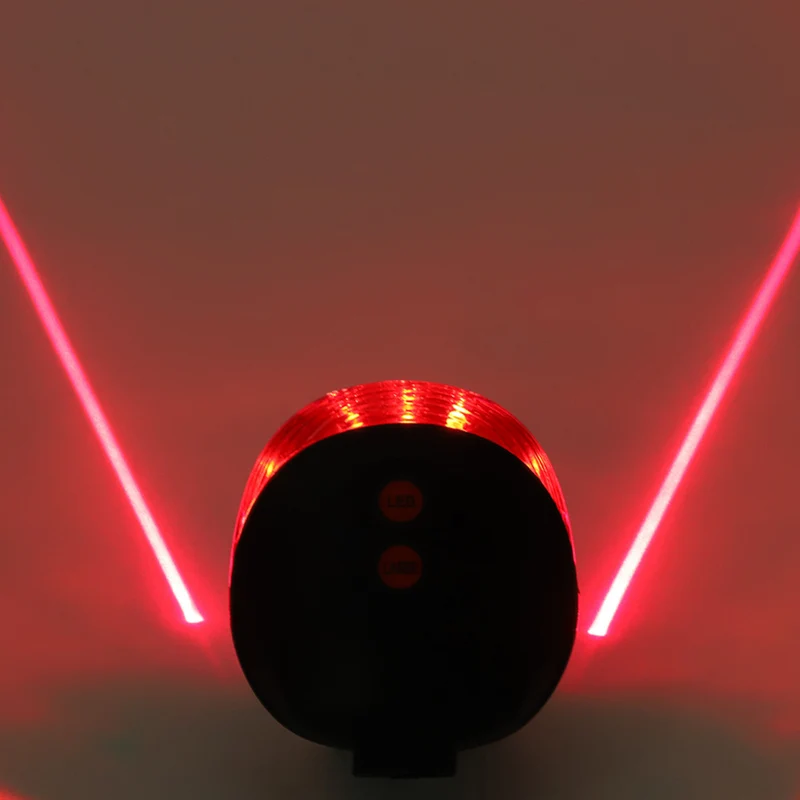 Fahrrad-Laser-Rücklicht mit Parallellinie
