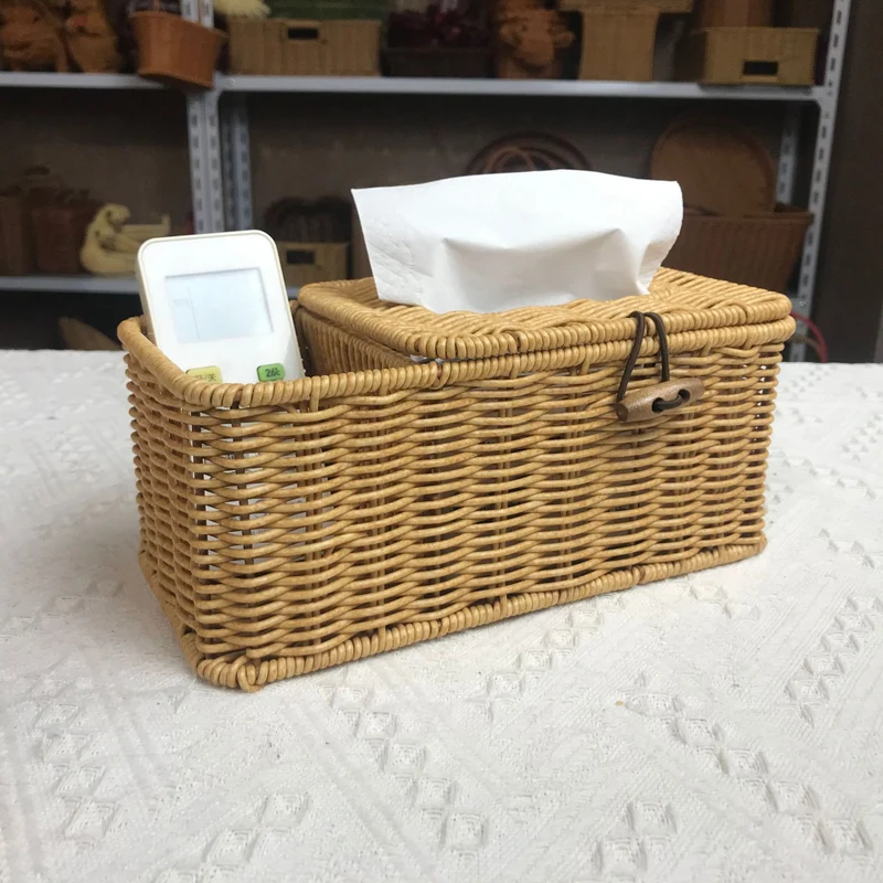 Dekorativer Gewebter Taschentuchboxhalter Karnz