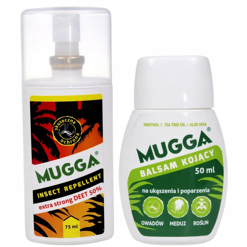 Mugga Strong 50% Deet gegen Stechmücken und Zecken + Mugga Balm