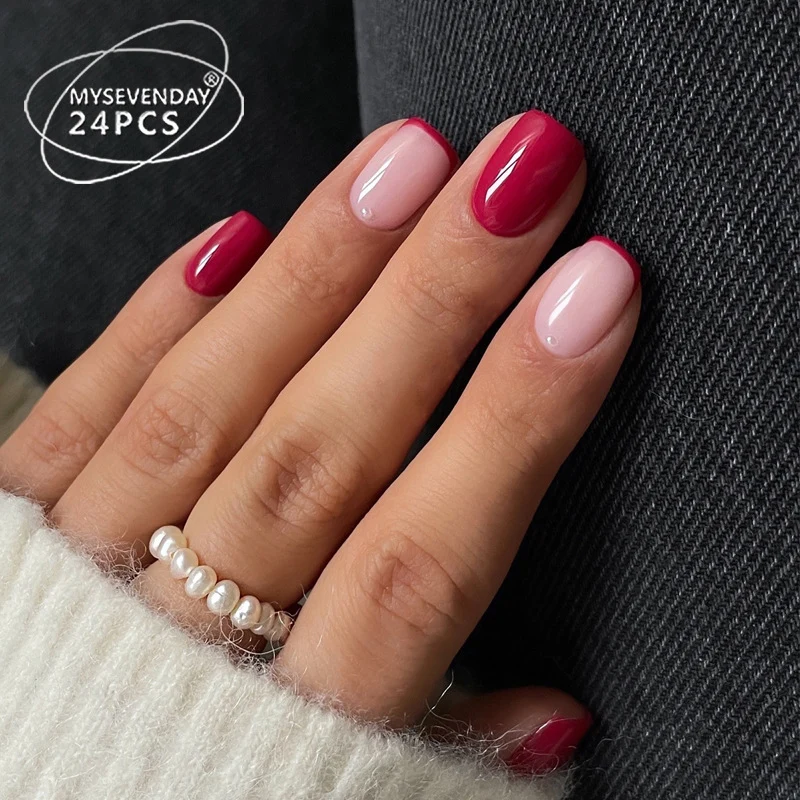 Elegante Press-On Nagelspitzen mit französischem Tip Design Karnz