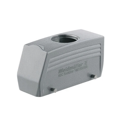 Weidmüller 1045560000 HDC 64D TOBU 1M40G Hood, Top Entry M40, Size 8, IP65