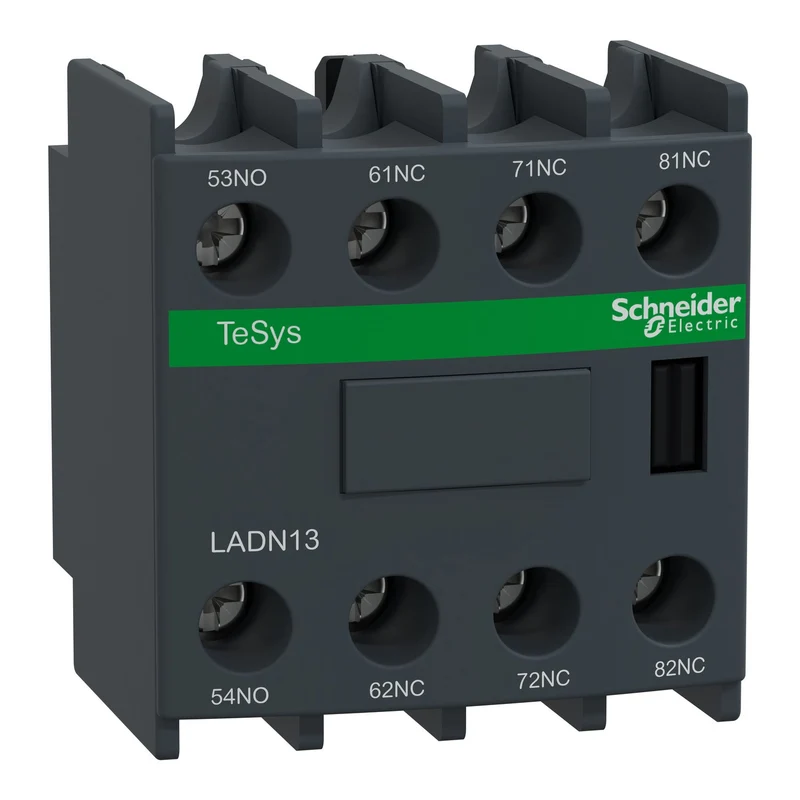 Schneider LADN13 Auxiliary Contact Block, TeSys Deca, 1NO + 3NC, Front Mounting,