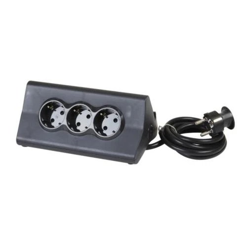 Legrand 694811 Multi-Outlet Extension 3x2P+E 2 USB-A Tablet Support Black