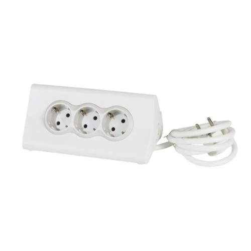 Legrand 694810 Multi-Outlet Extension 3x2P+E 2 USB-A Tablet Support White/Grey