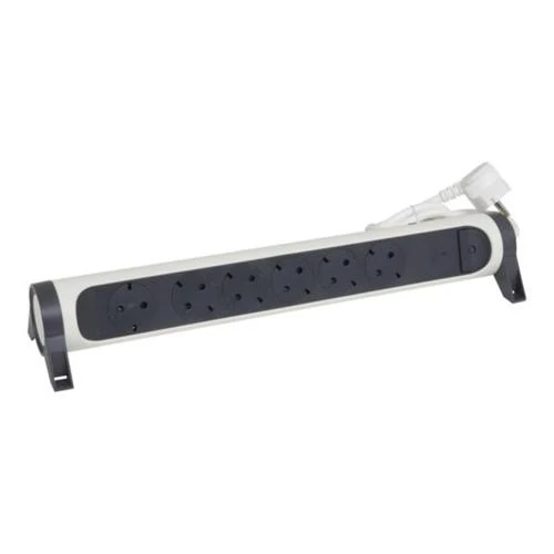 Legrand 694526 Rotating Multi-Outlet 6-Socket MCB 1.5m Black