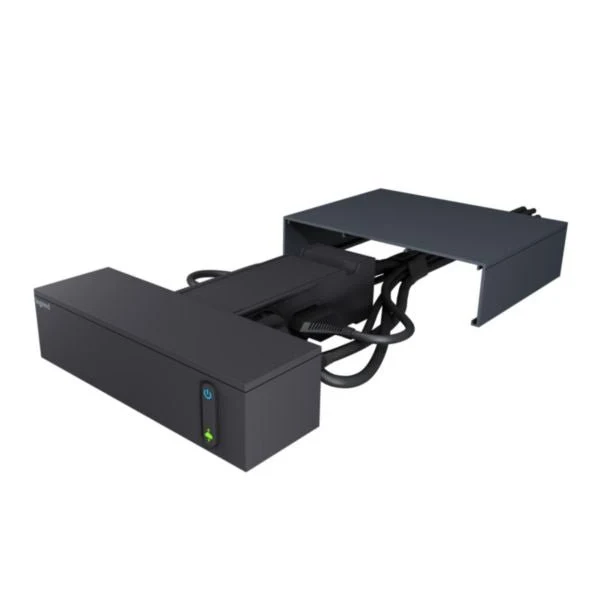 Legrand 694515 Corner TV Multi-Outlet 4×Schuko + 4×2P 2m Black