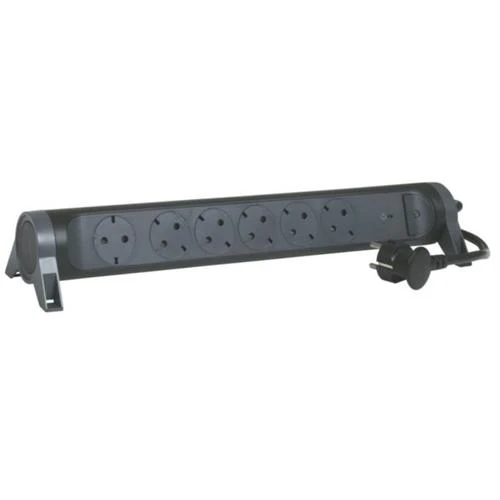 Legrand 694513 Rotating Multi-Outlet Extension 6-Socket Surge 1.5m