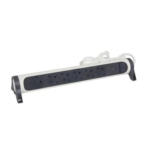 Legrand 694509 Rotating Multi-Outlet Extension 6-Socket Surge 1.5m