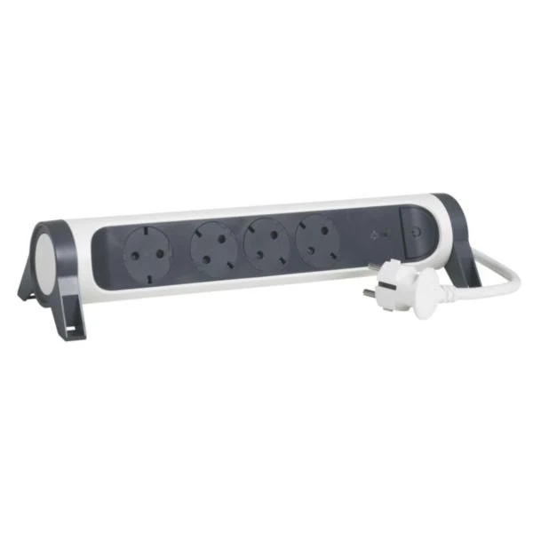 Legrand 694507 Rotating Multi-Outlet Extension 4-Socket Surge 1.5m