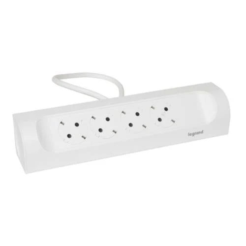 Legrand 694501 Angle multi-outlet extension sockets 4 outlets for kitchen White