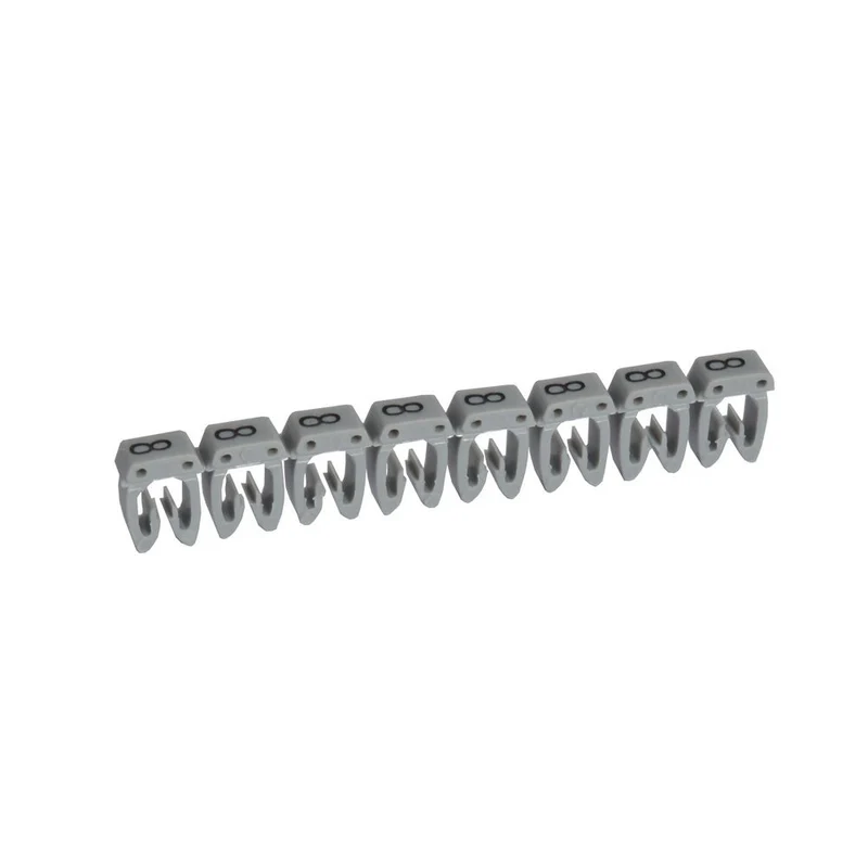 Legrand 038238 CAB3 Wire Marker Number '8' Grey 4 to 6 mm² Strip of 20