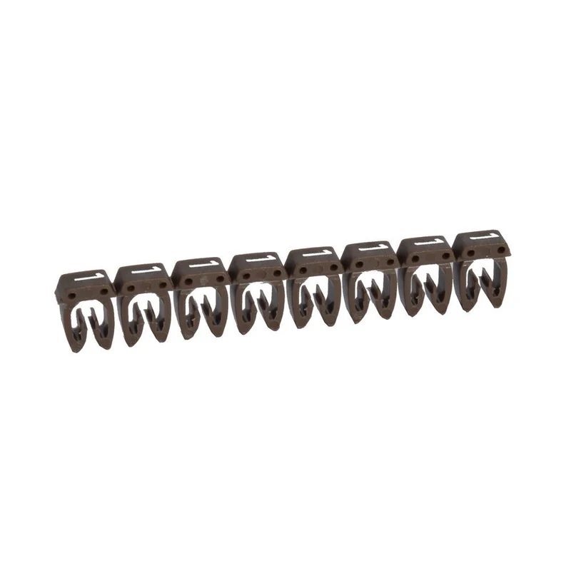 Legrand 038231 CAB3 Wire Marker Number '1' Brown 4 to 6 mm² Strip of 20