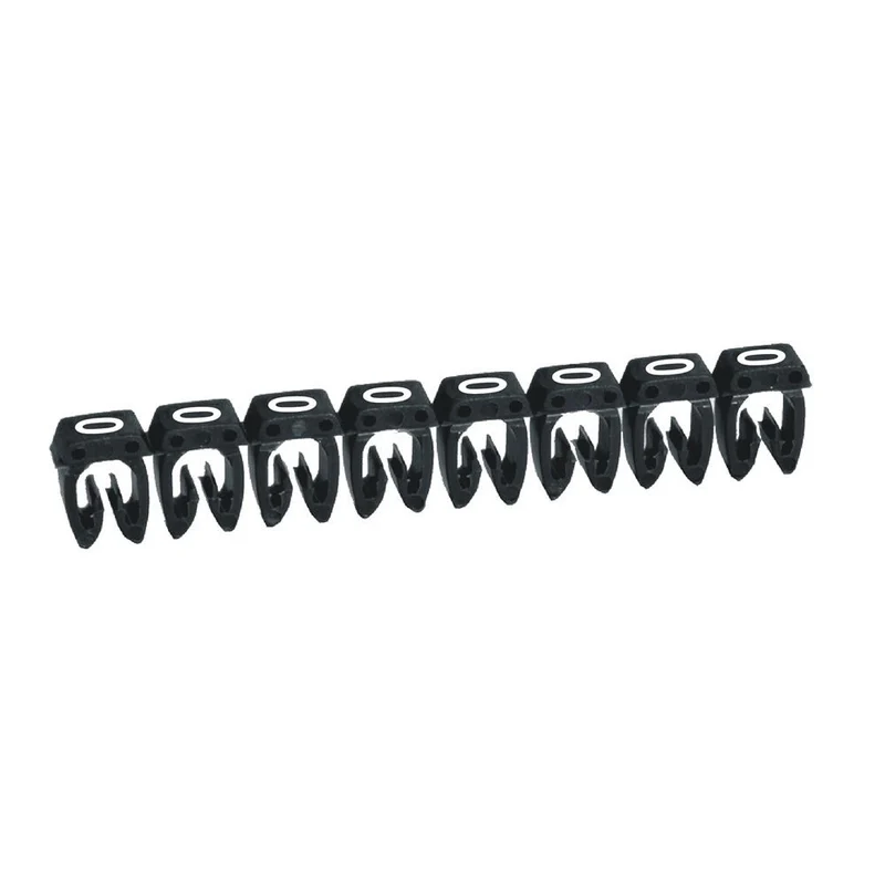 Legrand 038100 CAB3 Wire Marker Number '0' Black 0.15 to 0.5 mm² Strip of 25