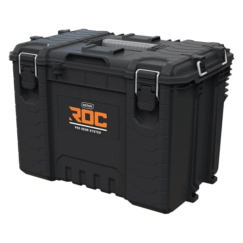 Werkzeugkasten Keter ROC XL Pro Gear 2.0, Tragkraft 72 kg, Pro Mount-Halterungen, kann an der Wand aufgehängt werden, 256980