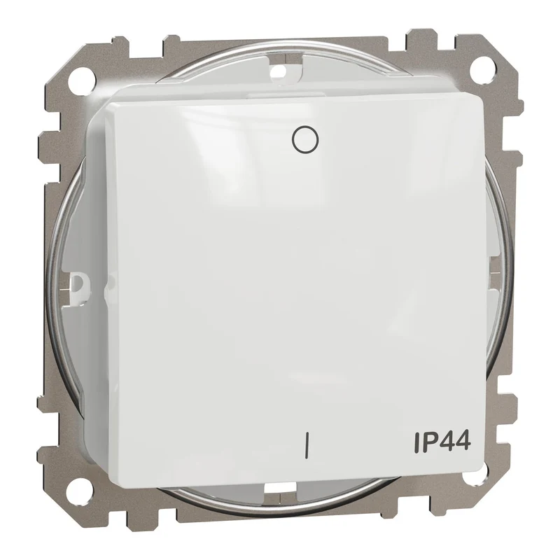 Schneider SDD211102 Sedna Two-Pole Switch 10AX IP44 White