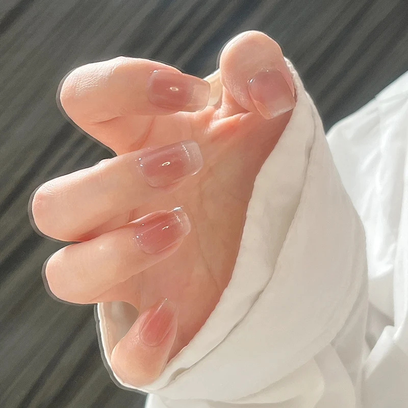 Premium natürliche Press-On Nagelset Karnz