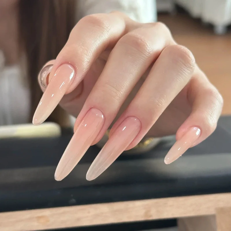 Premium Lange Stiletto Press-On Nägel Karnz