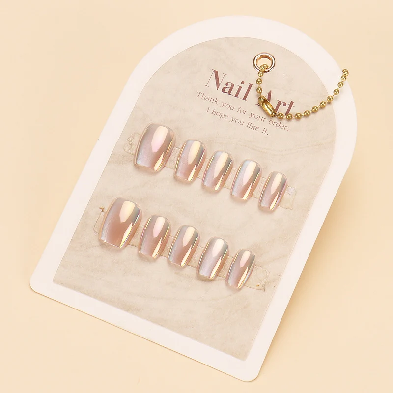 Premium Glänzendes Press-On Nagelset Karnz