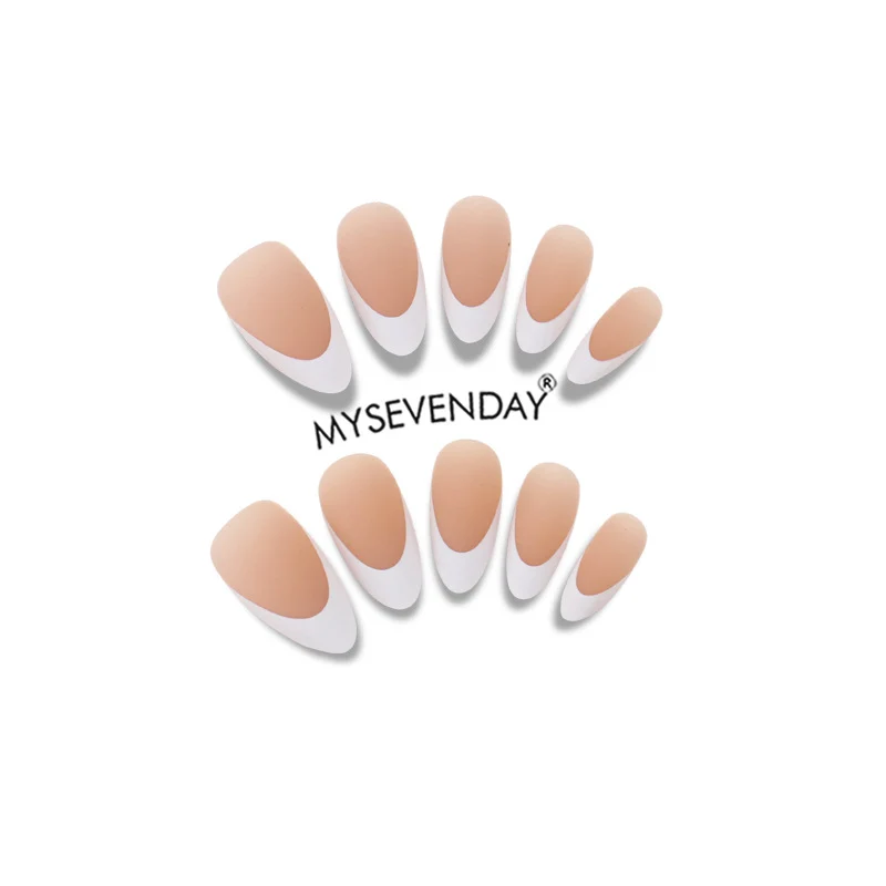 Premium French Tip Press-On Nail Set Karnz