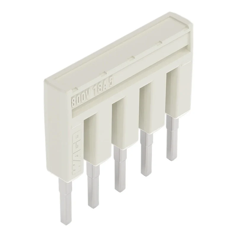 WAGO 2001-405 Insulated Push-In Jumper Bar 5-Way Light Gray 2001 Series
