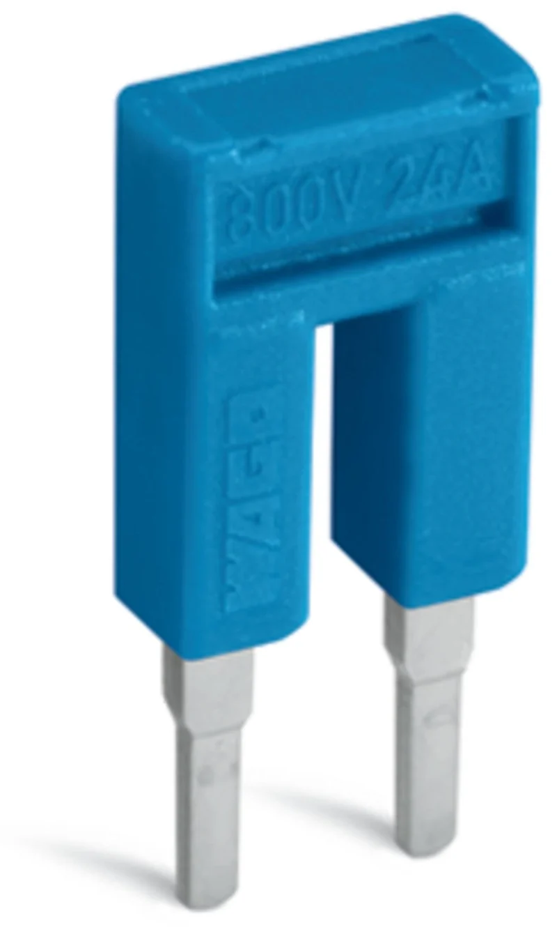 WAGO 2002-402/000-006 Push-In Type Jumper Bar 2-Way 25A 800V Blue - Pack of 25
