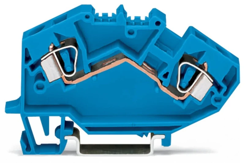 WAGO 782-604 2-Conductor Through Terminal Block 6 mm² 41 A Blue