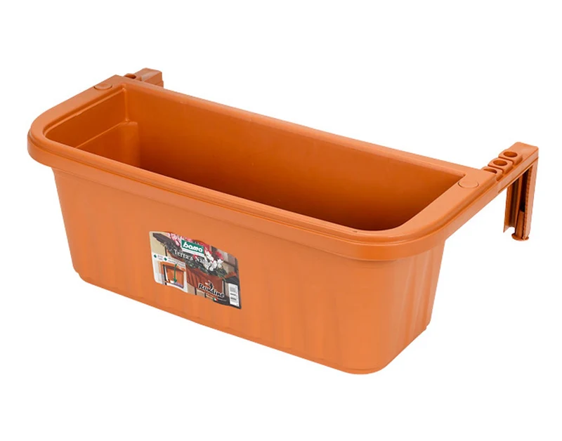 BAMA Blumenkasten mit Träger terracotta 50 cm